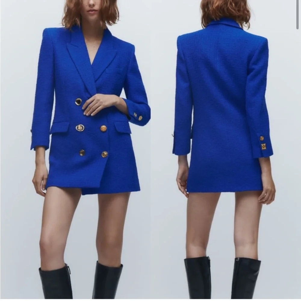 Zara Blue Blazer dress - Picture 1 of 6